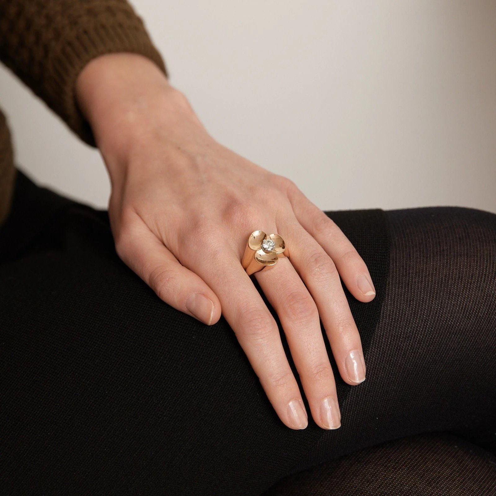 Diamond Clover Ring - Image 2