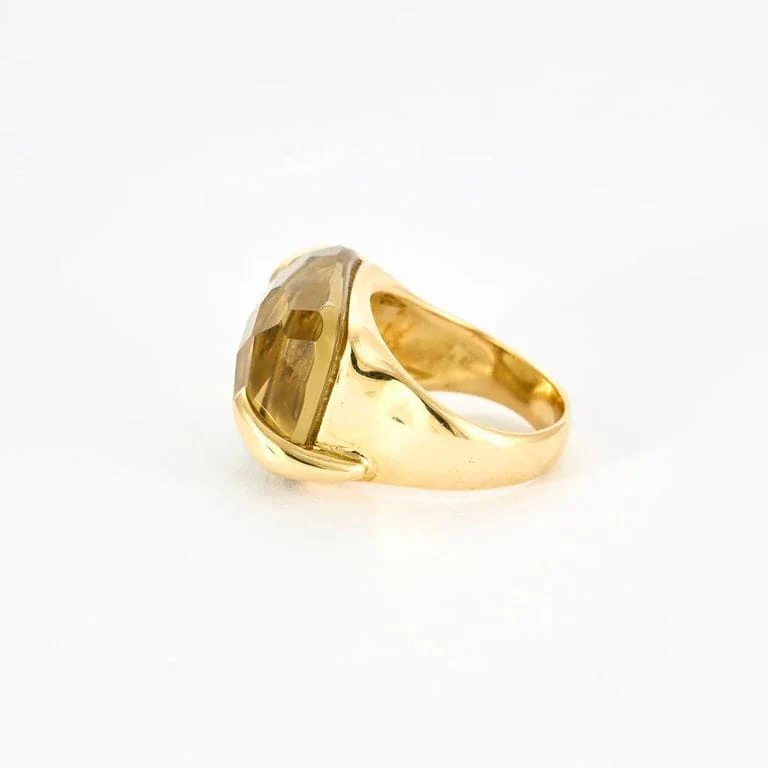 YELLOW GOLD CITRINE RING - Image 4