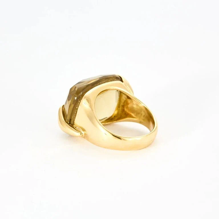YELLOW GOLD CITRINE RING - Image 5