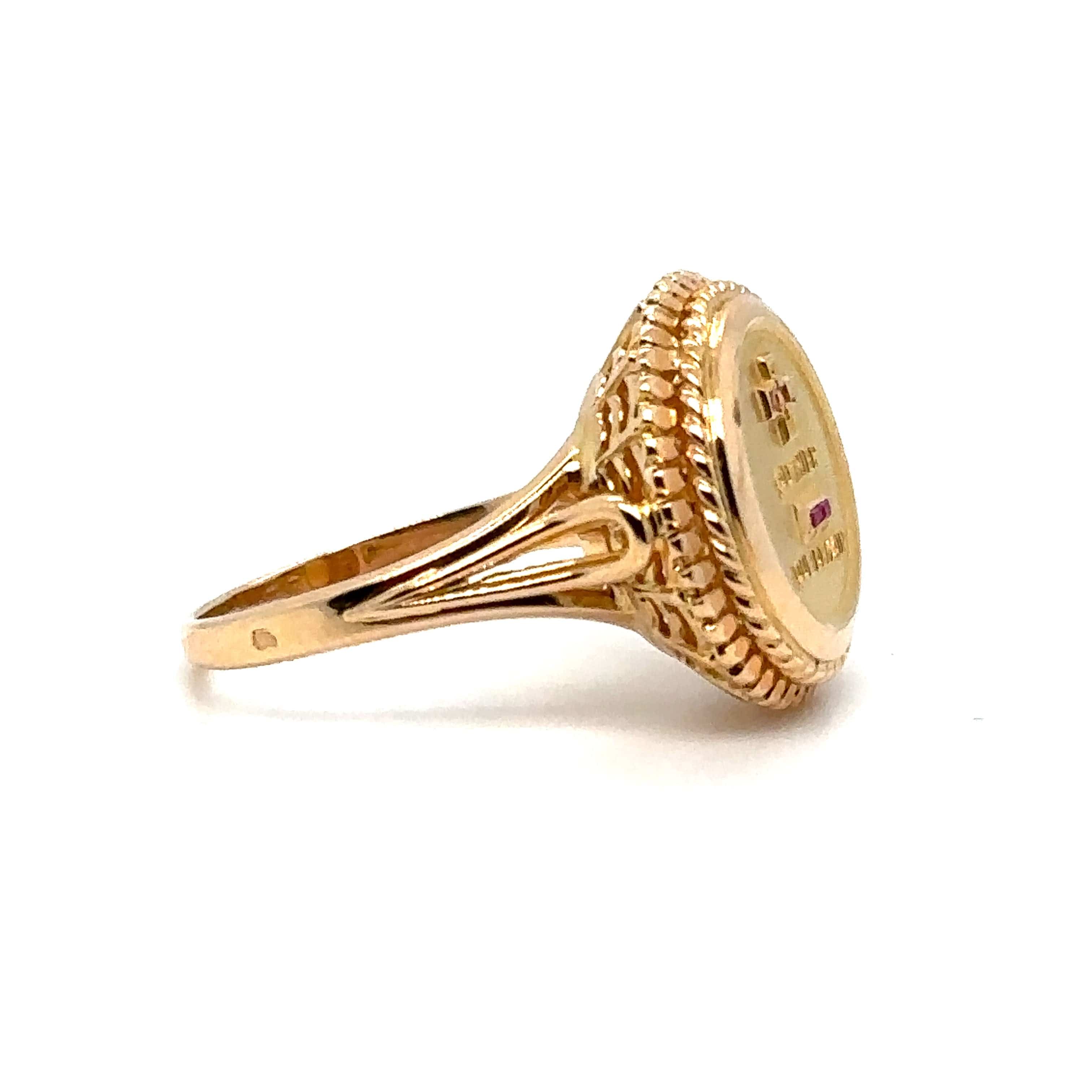 AUGIS - Yellow Gold Love Ring - Image 3