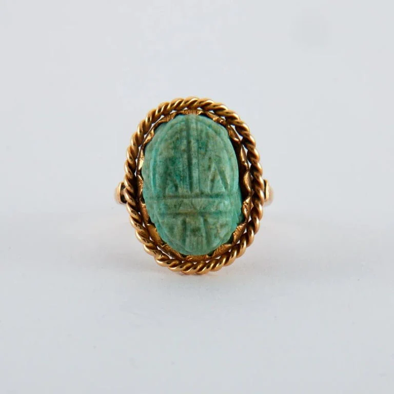 Turquoise Scarab Ring