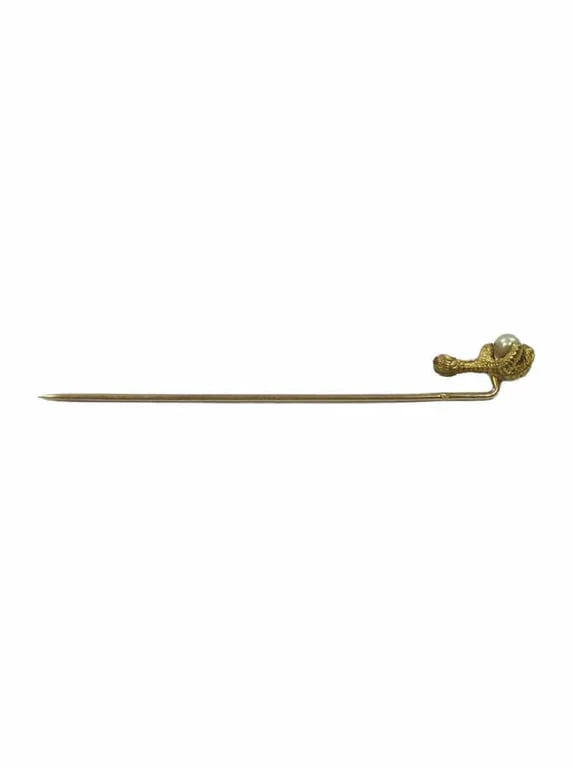 Pearl Eagle Paw Tie Pin