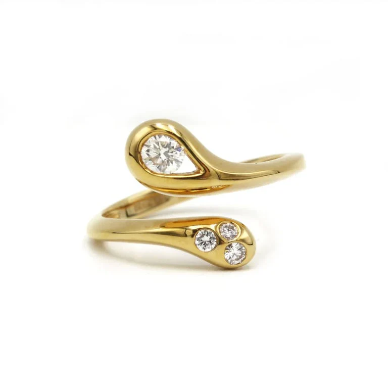 Snake Ring - Gold & Diamonds