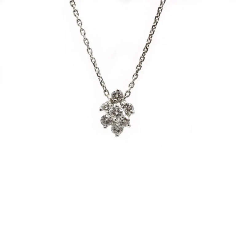 Necklace - White gold and diamonds