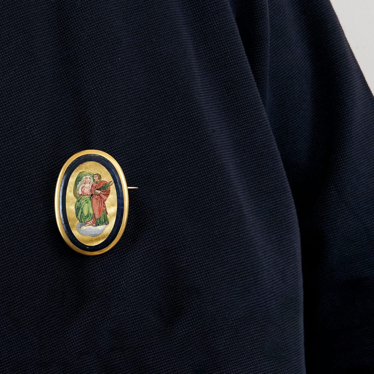 Yellow gold brooch - Image 2