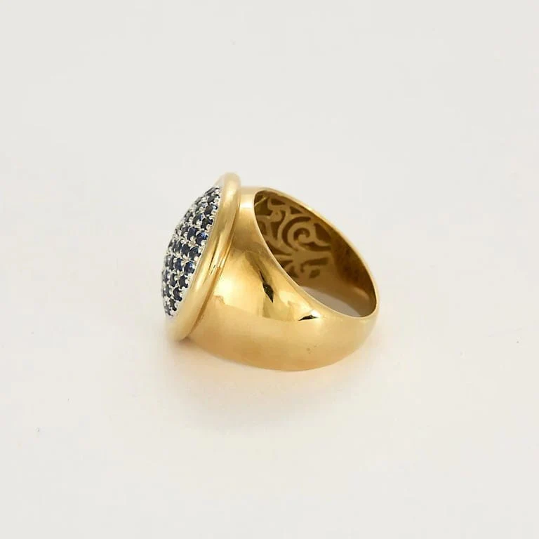 First Jewels Ring - two golds, sapphires and diamonds - Image 4