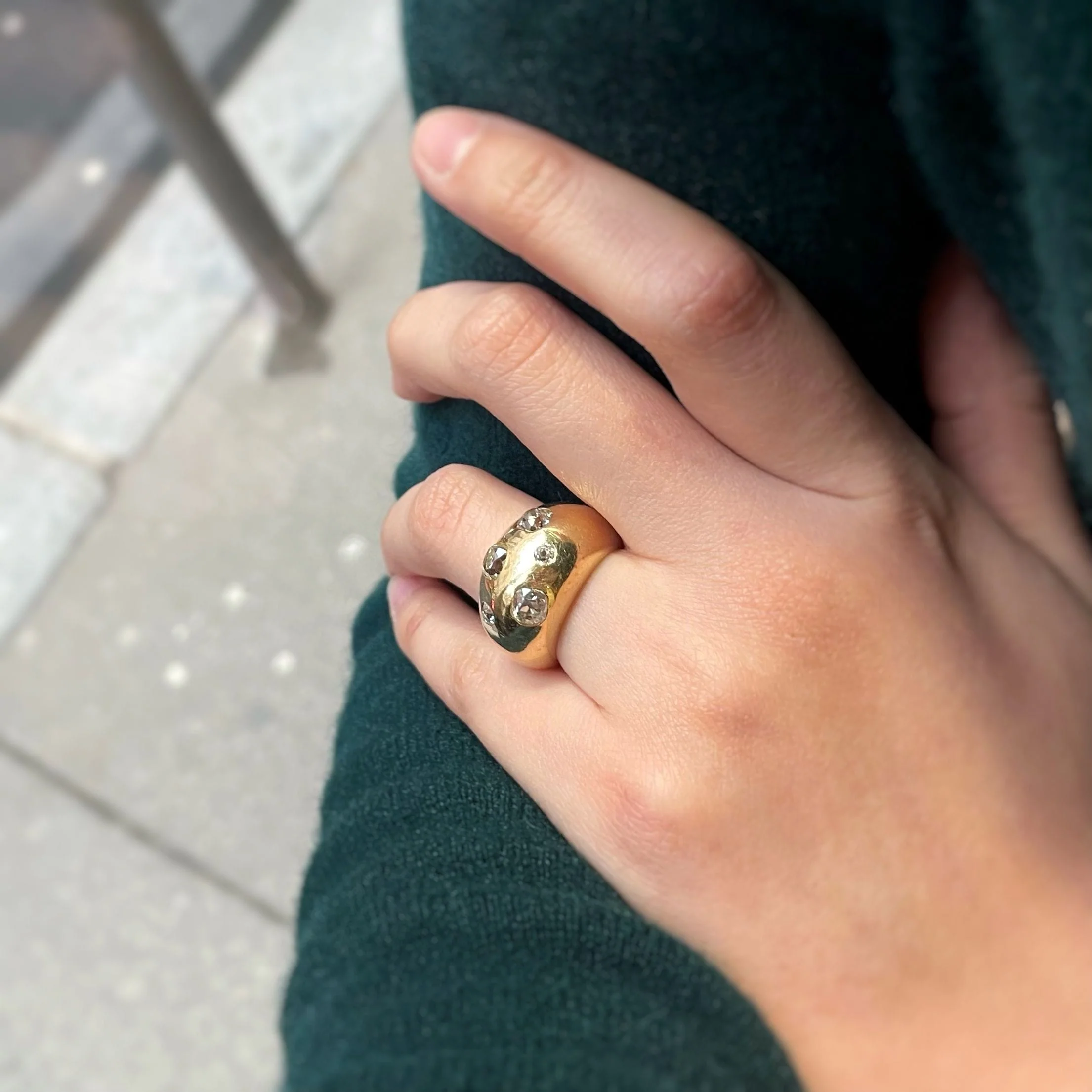 Ring - Yellow gold and Diamonds - Image 4