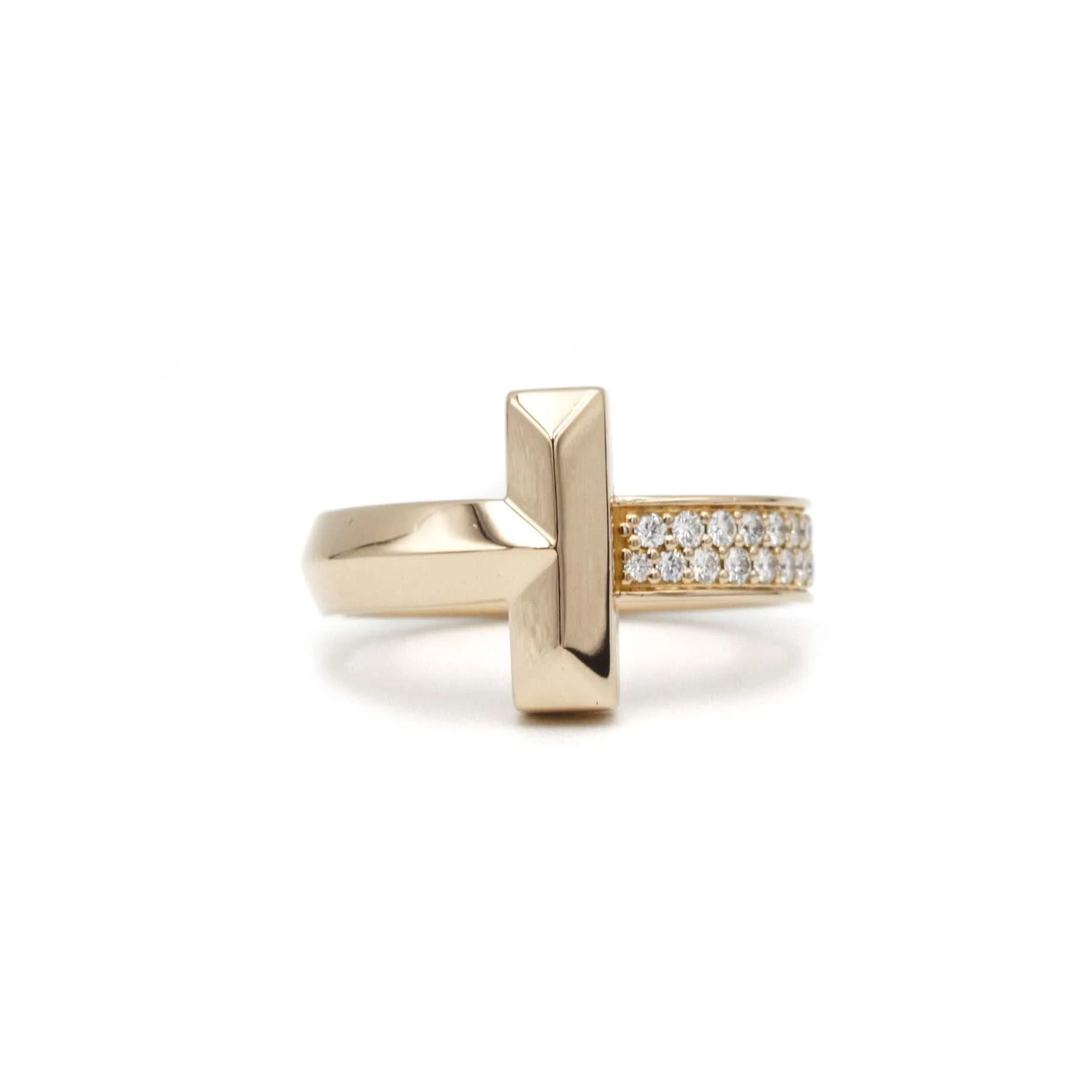 TIFFANY & CO - “T1” ring Rose gold Diamonds