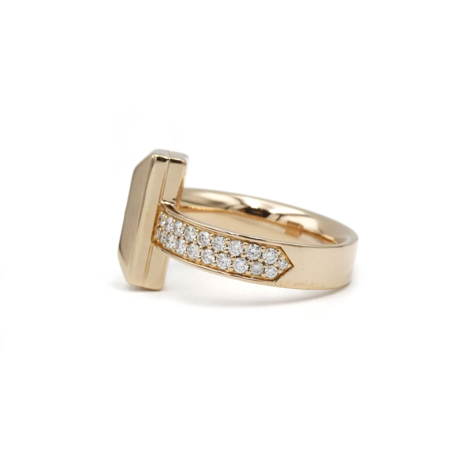 TIFFANY & CO - “T1” ring Rose gold Diamonds - Image 2