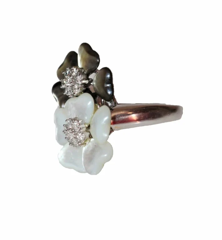 Double Flower Ring - Image 6