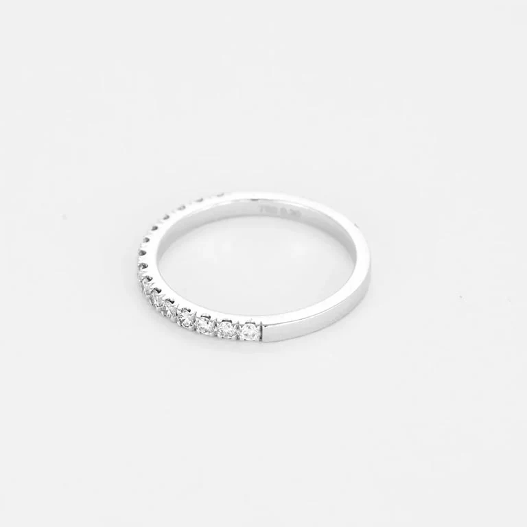 Wedding band White gold diamond - Image 3