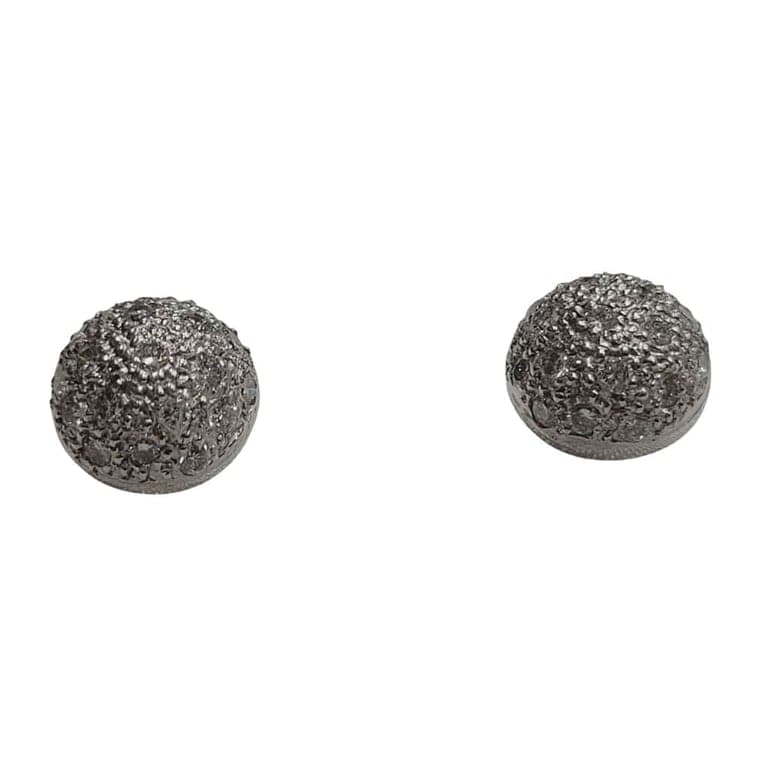18k white gold earrings with brilliant-cut diamonds  - Image 4