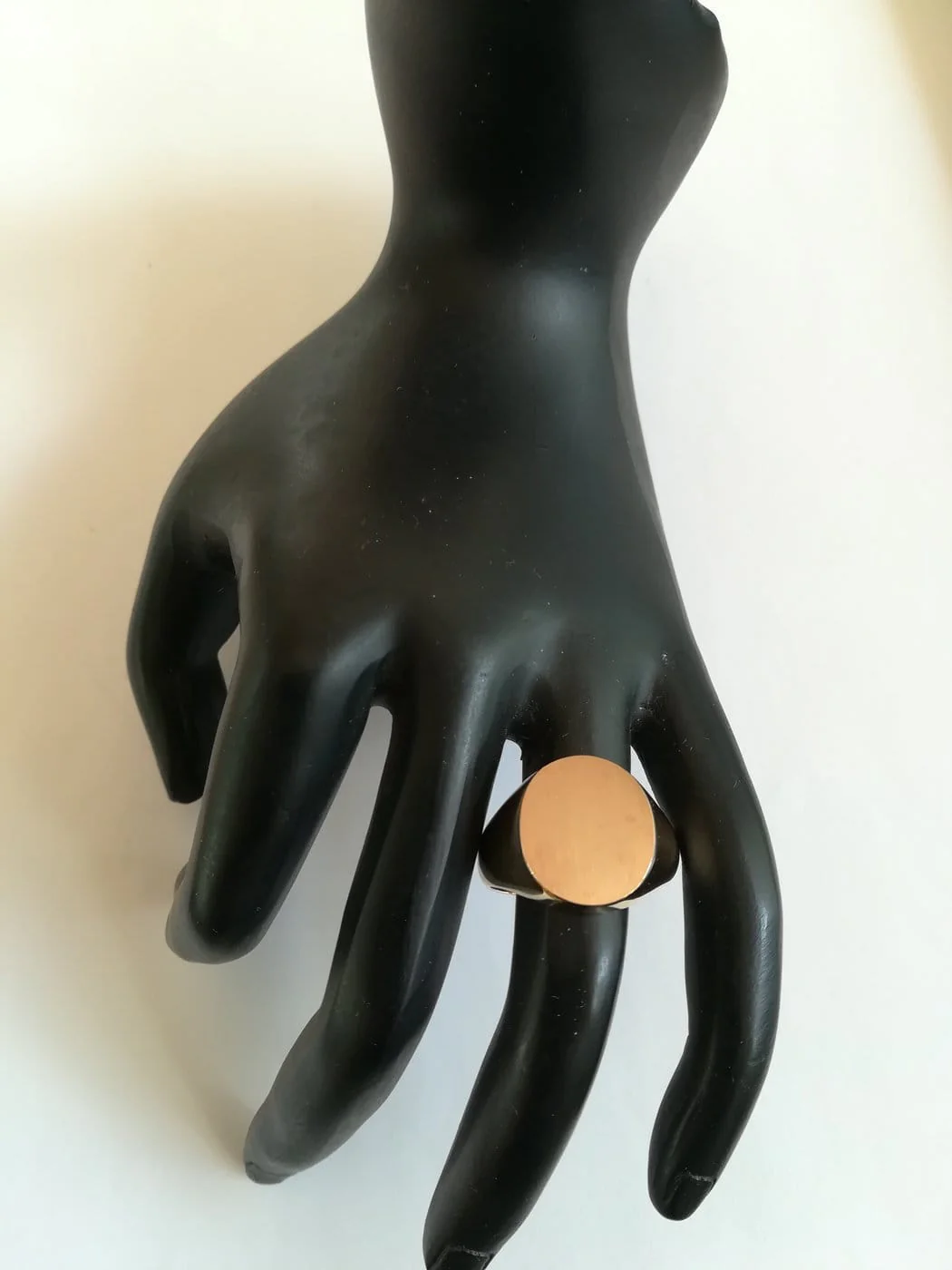 Signet ring yellow gold  - Image 5