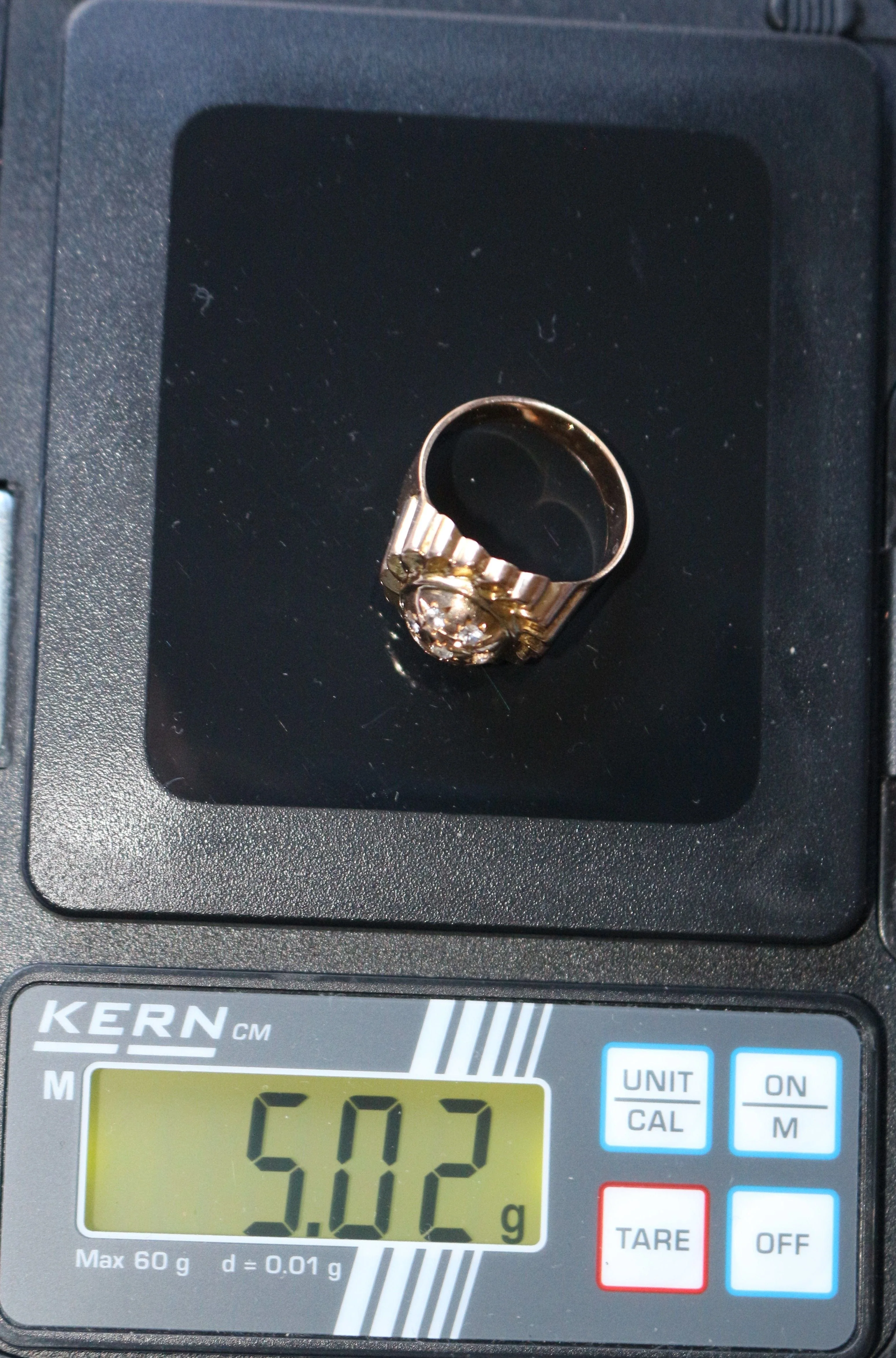 Yellow gold retro dome ring - Image 10