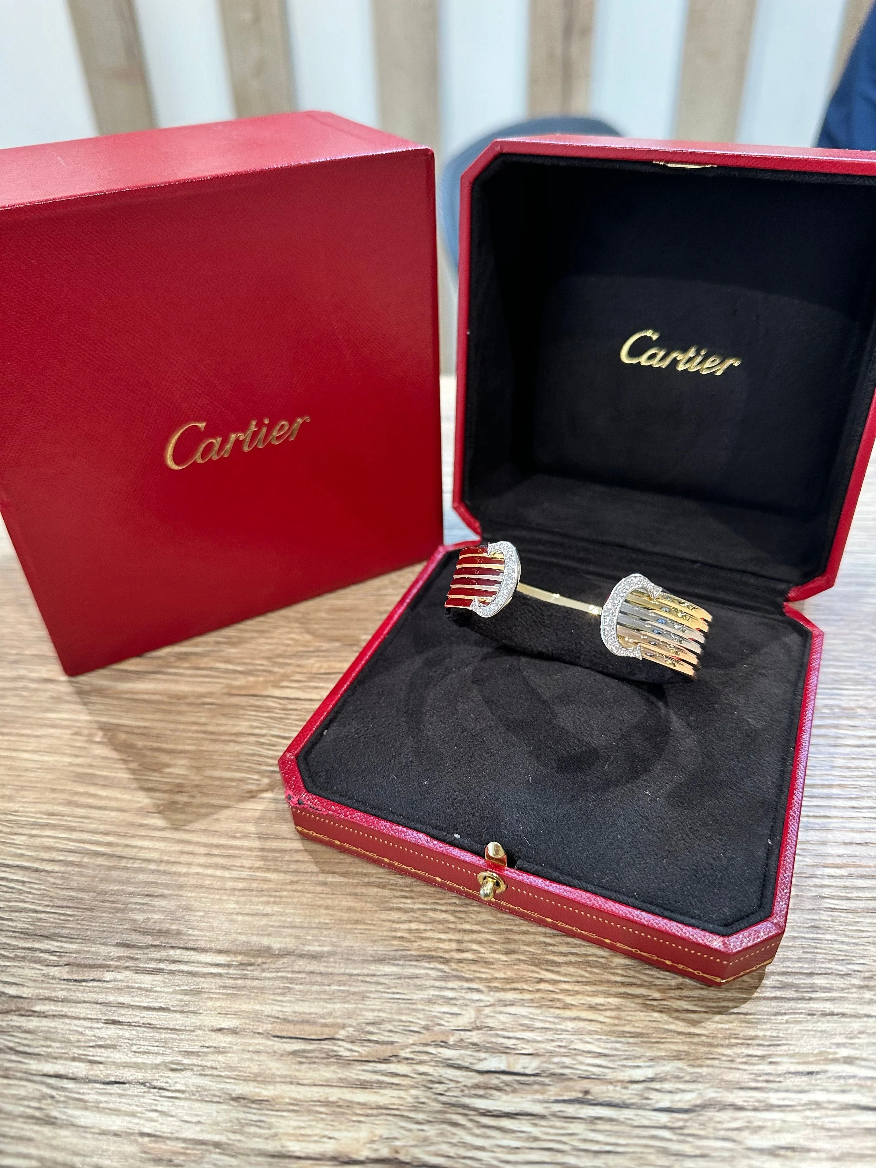 CARTIER - double c model bracelet 3 golds - Image 2