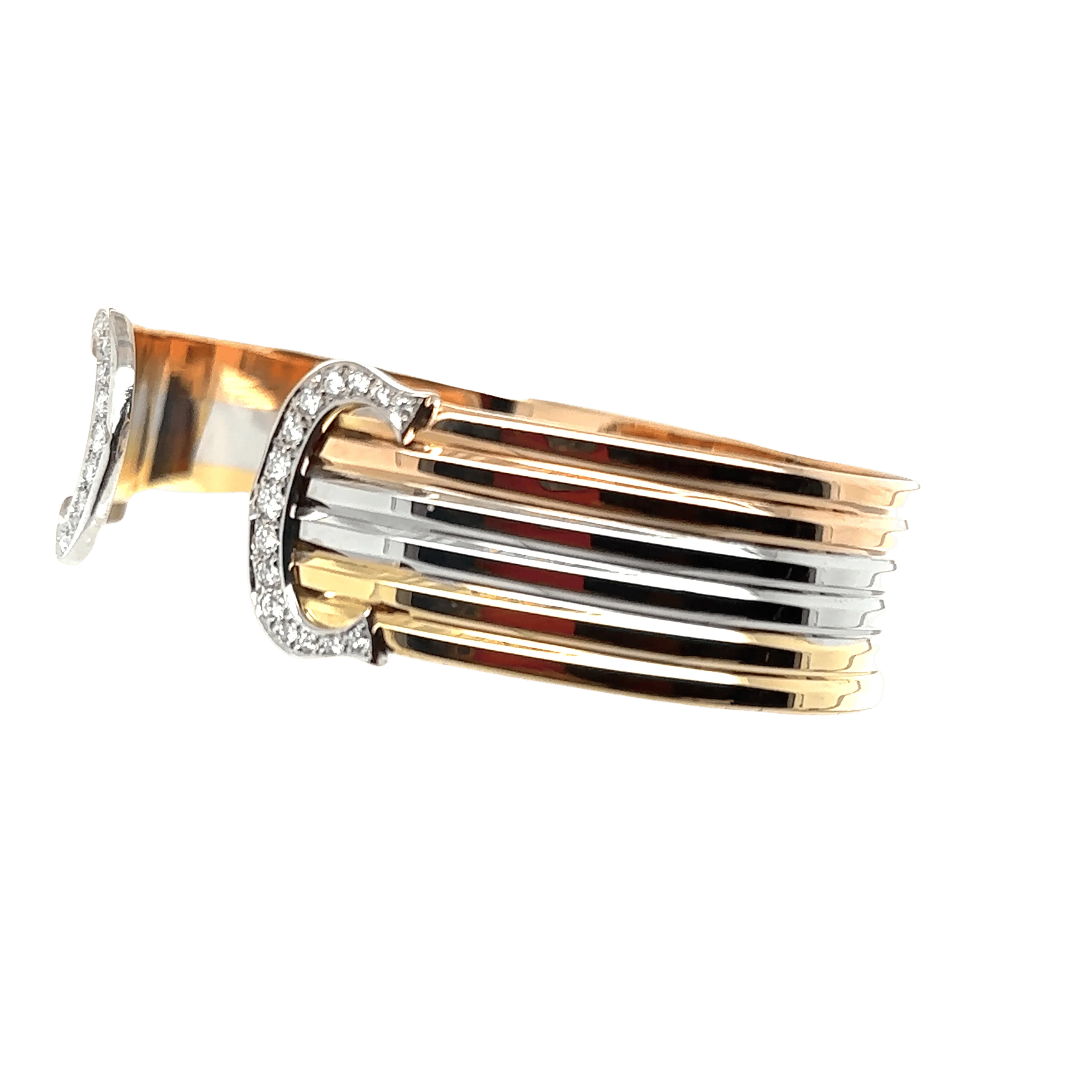CARTIER - double c model bracelet 3 golds - Image 3