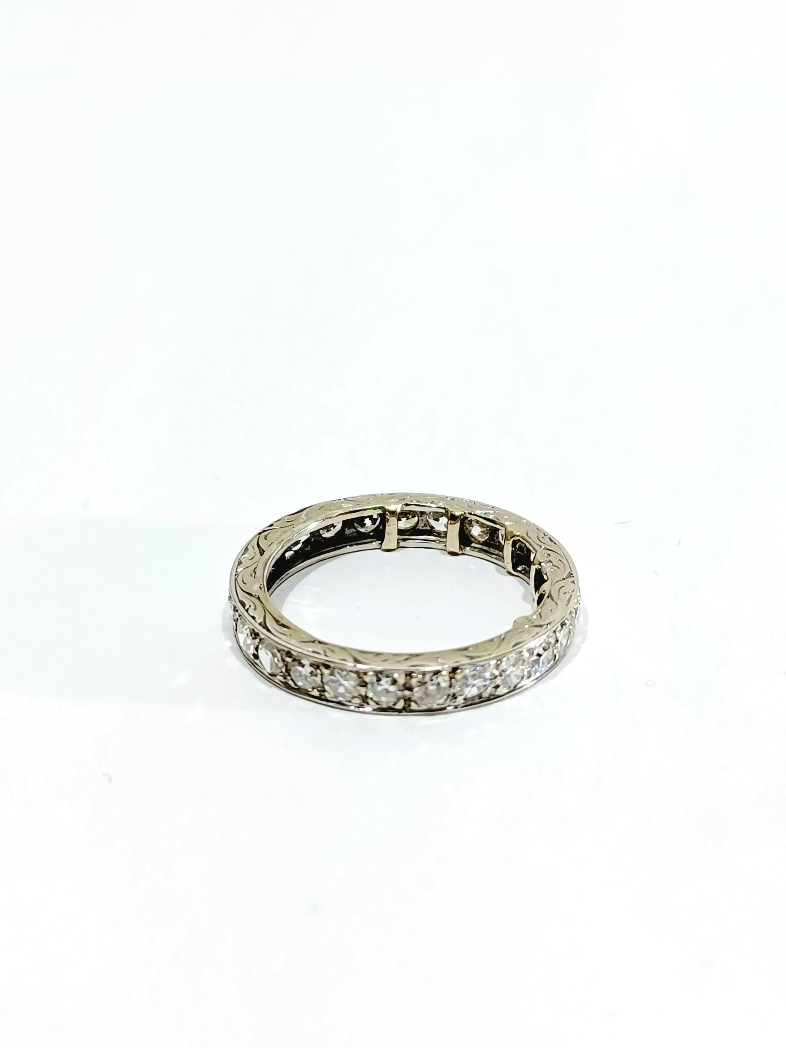 White gold lovers tower wedding ring - Image 10