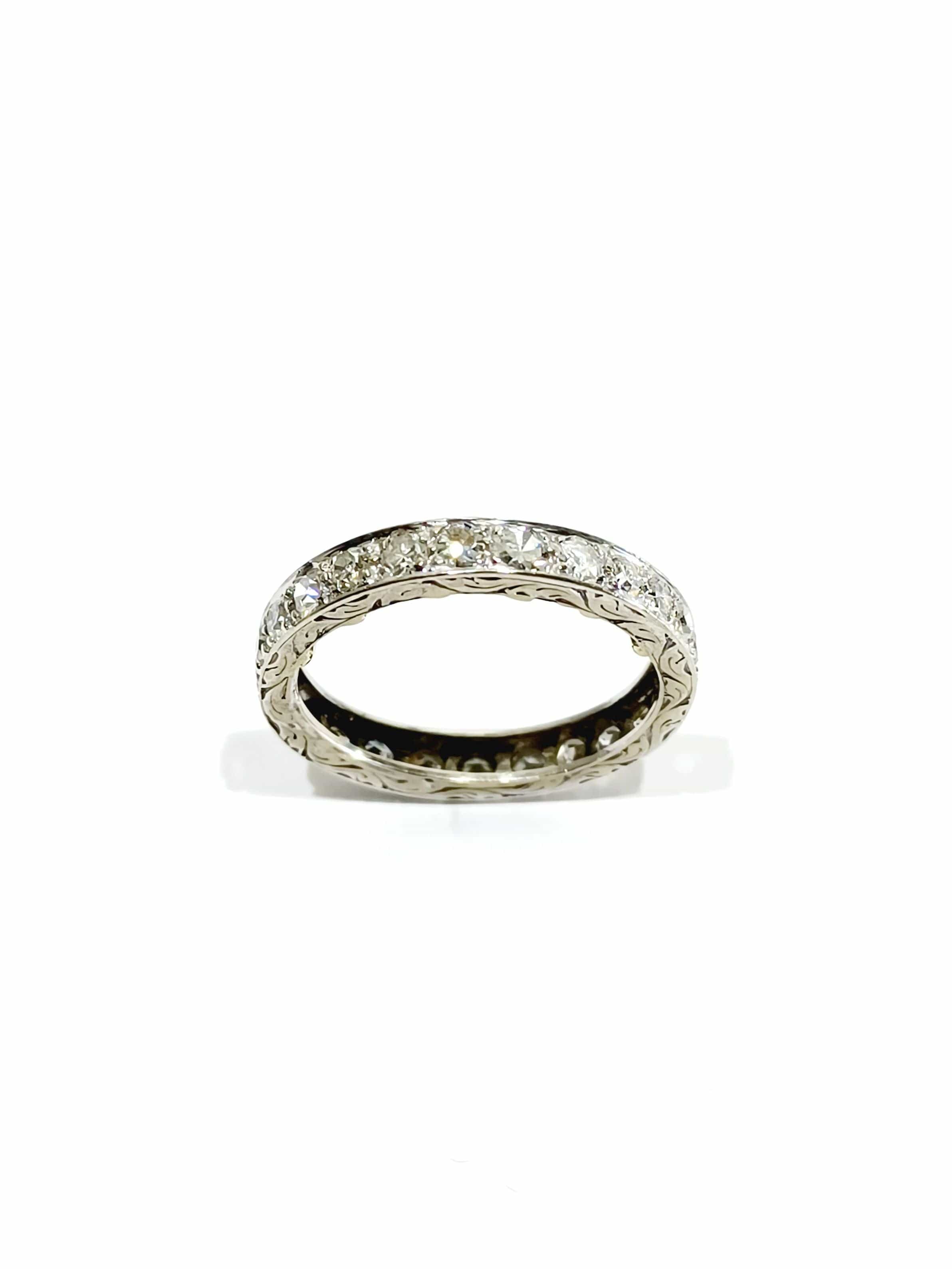 White gold lovers tower wedding ring - Image 4