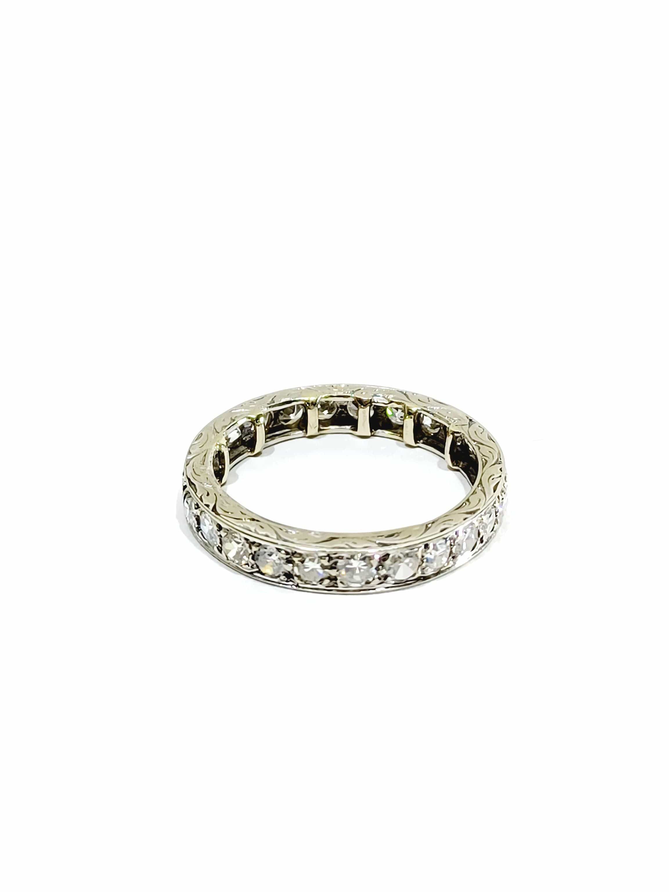 White gold lovers tower wedding ring - Image 5
