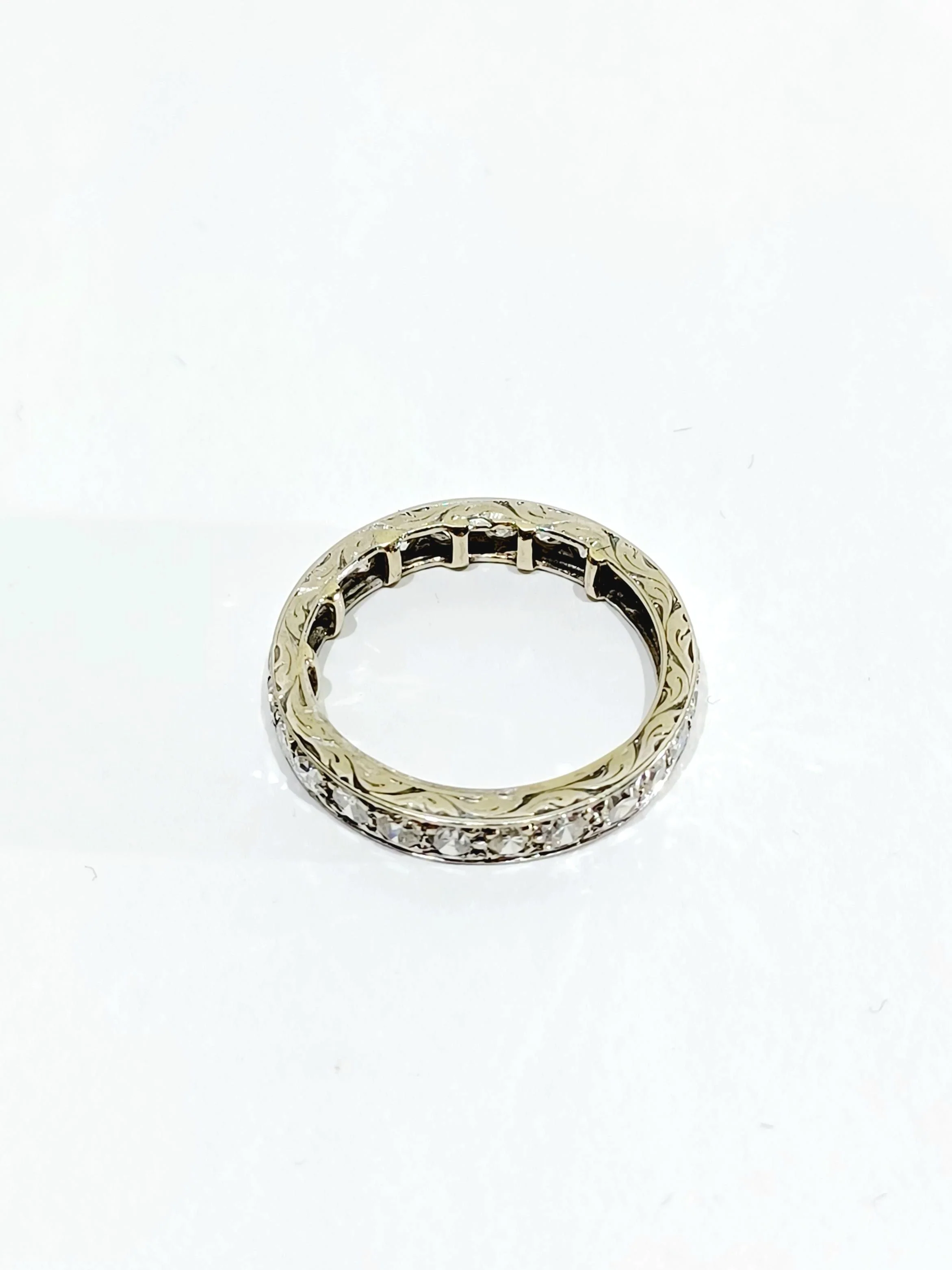 White gold lovers tower wedding ring - Image 9