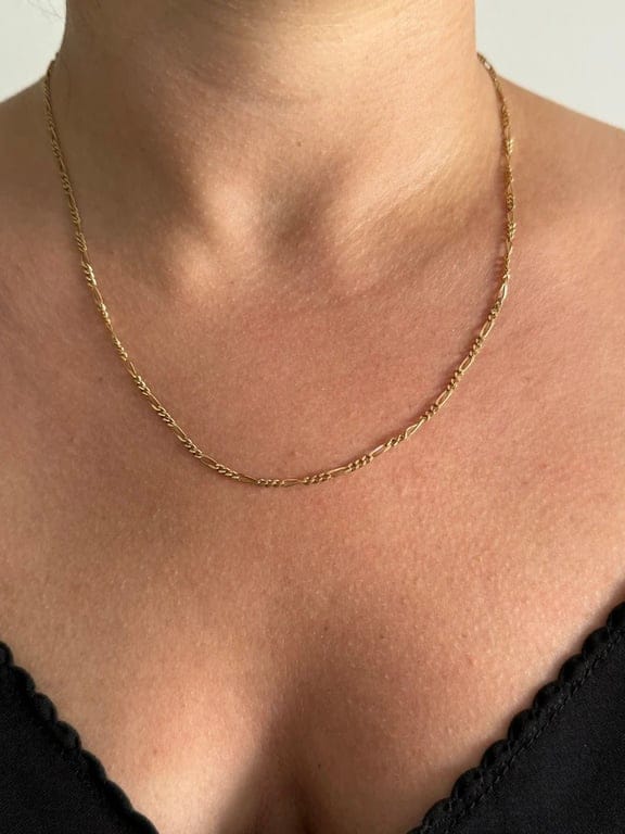 Figaro mesh gold chain - Image 2