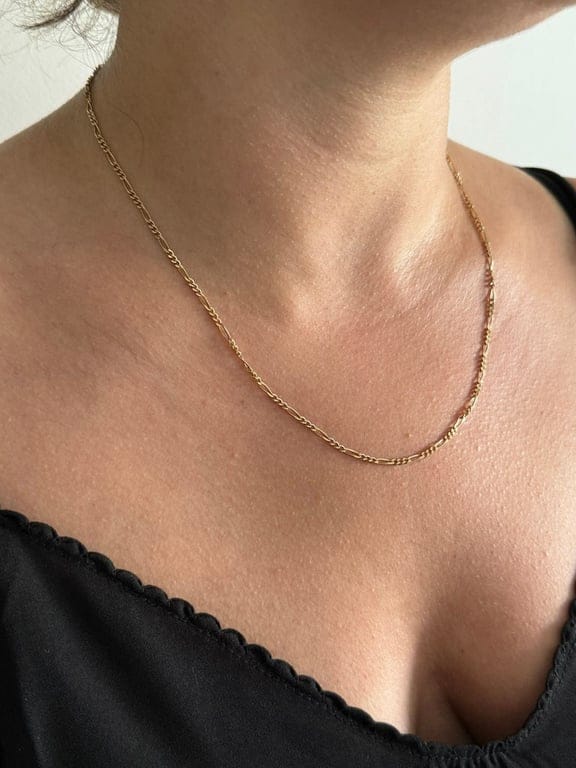 Figaro mesh gold chain - Image 3