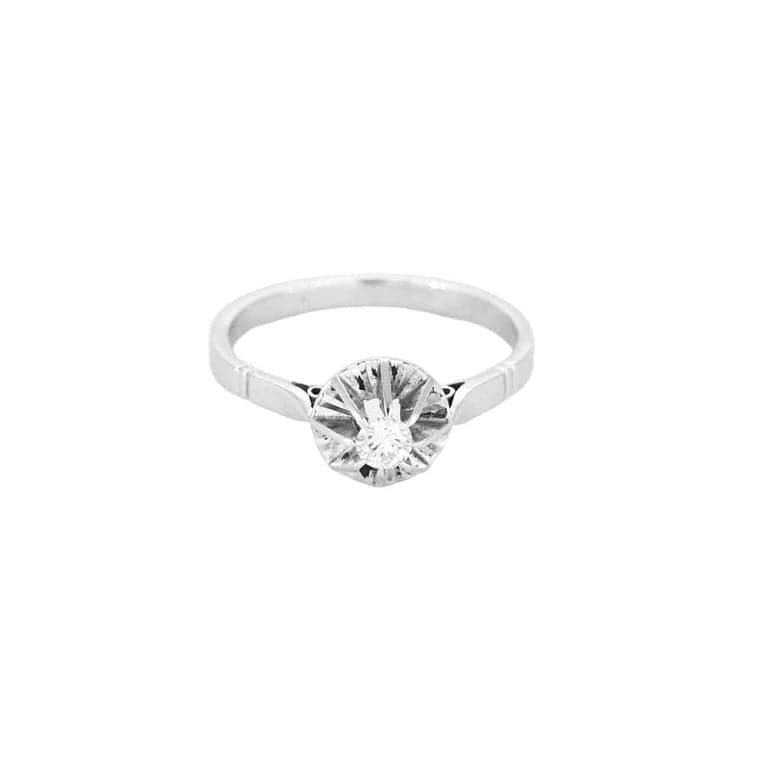 Solitaire White Gold Diamond