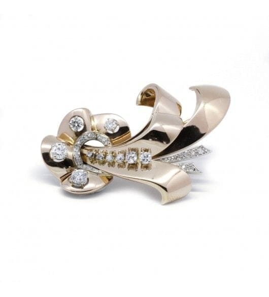 Brooch - Yellow gold & Diamonds