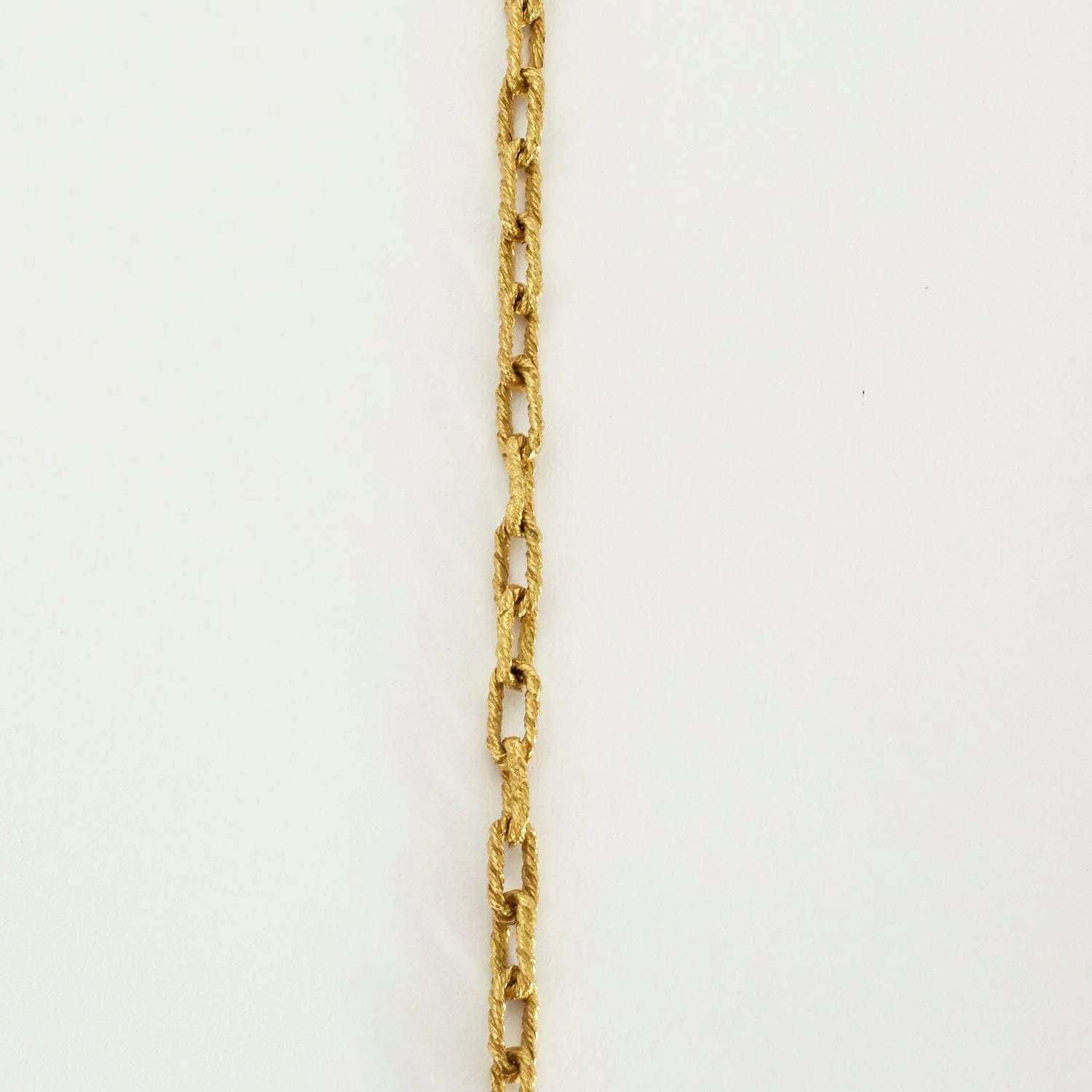 Yellow gold twisted convict link necklace - Image 4