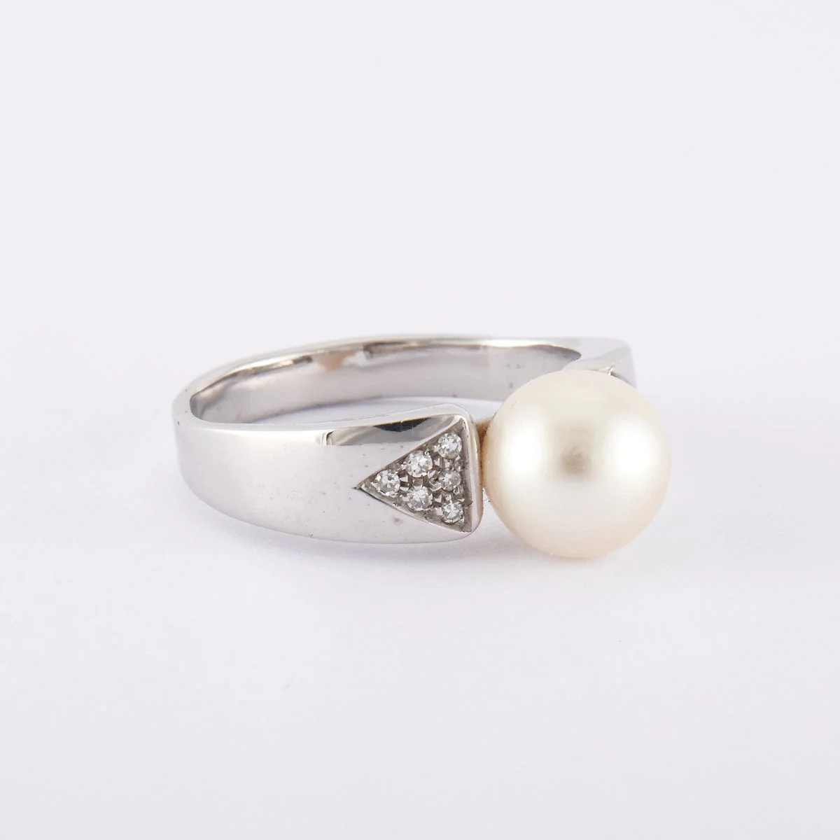 Pearl and diamond ring - Image 3