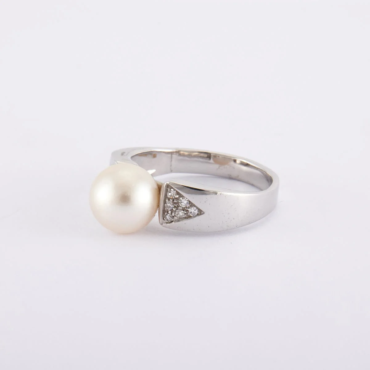 Pearl and diamond ring - Image 6
