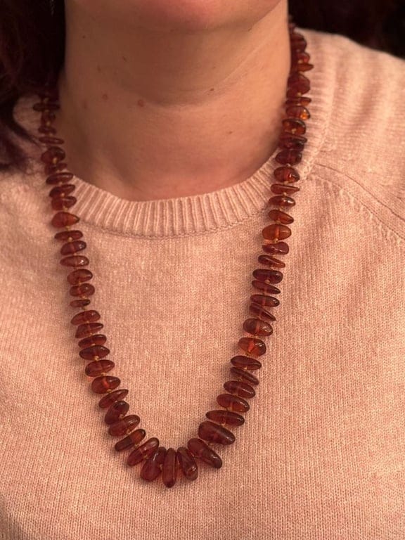 Amber pearl necklace - Image 2