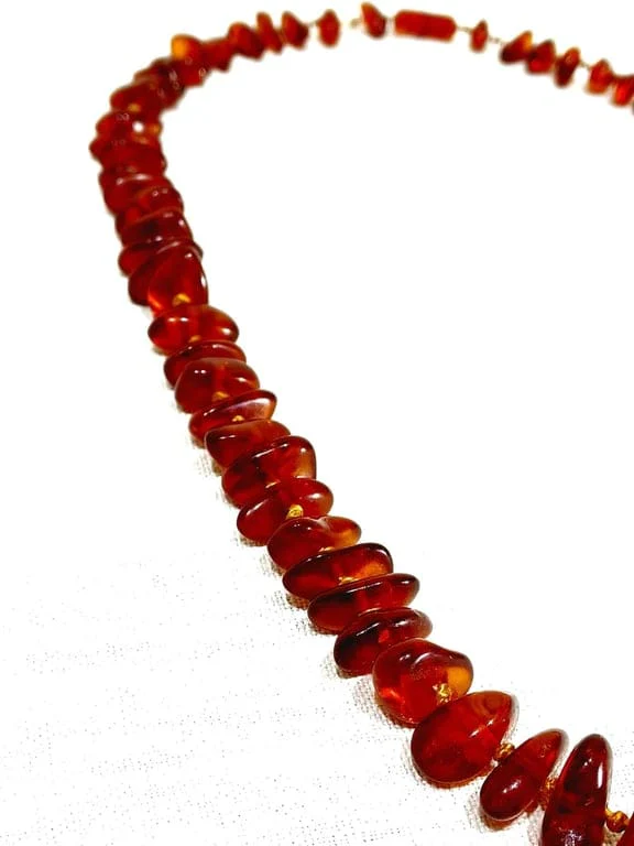 Amber pearl necklace - Image 7