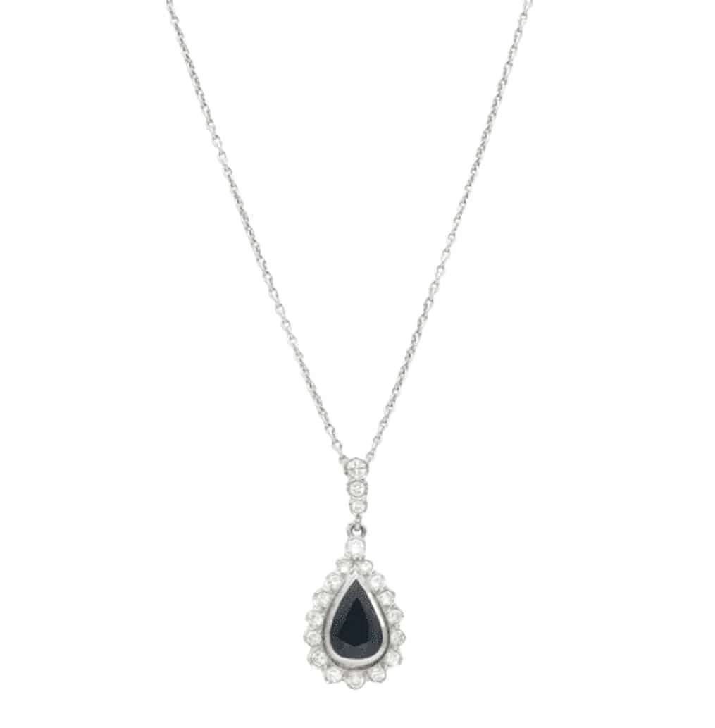 Diamond & sapphire pendant