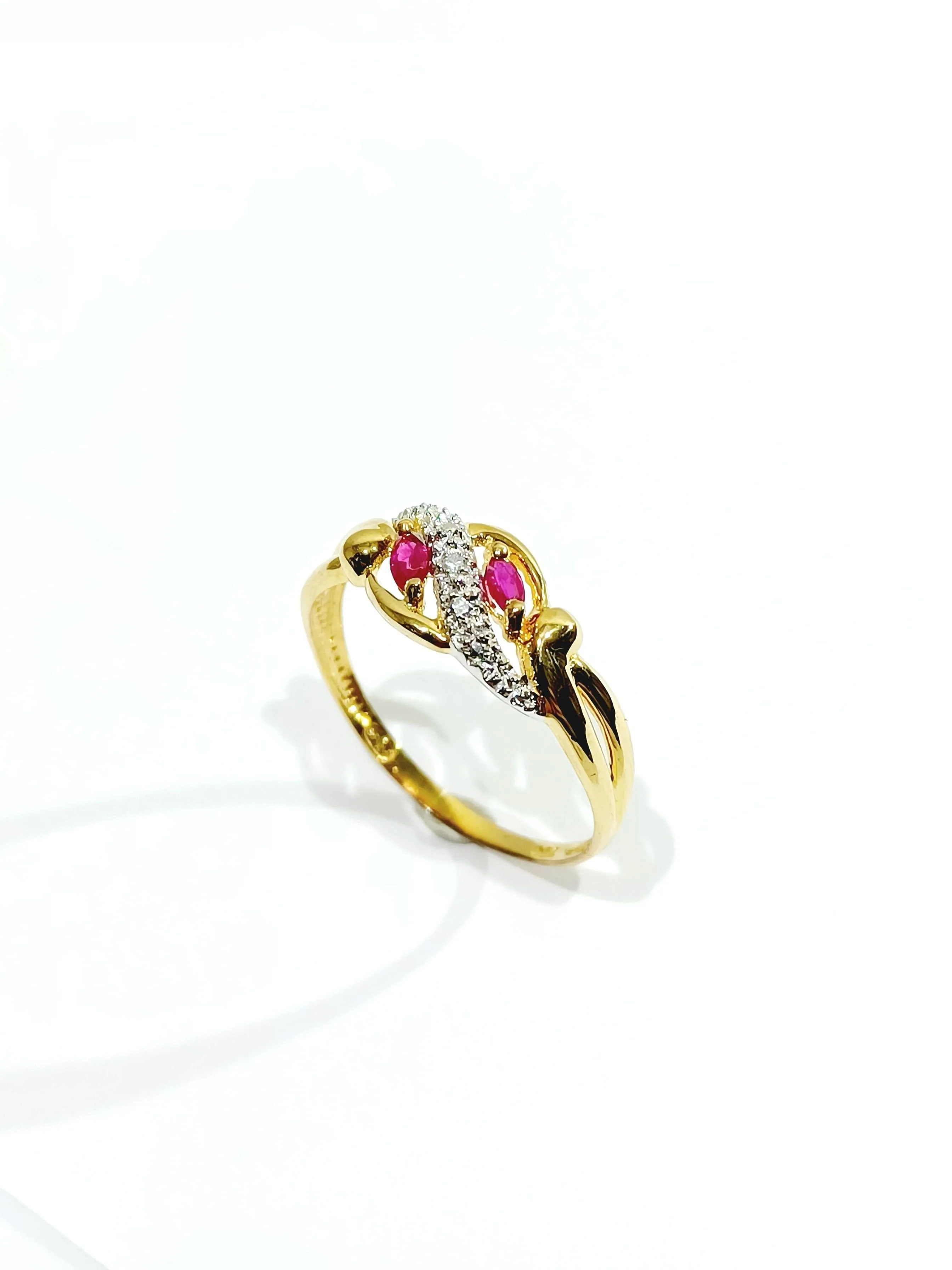 Ruby diamond gold ring - Image 6