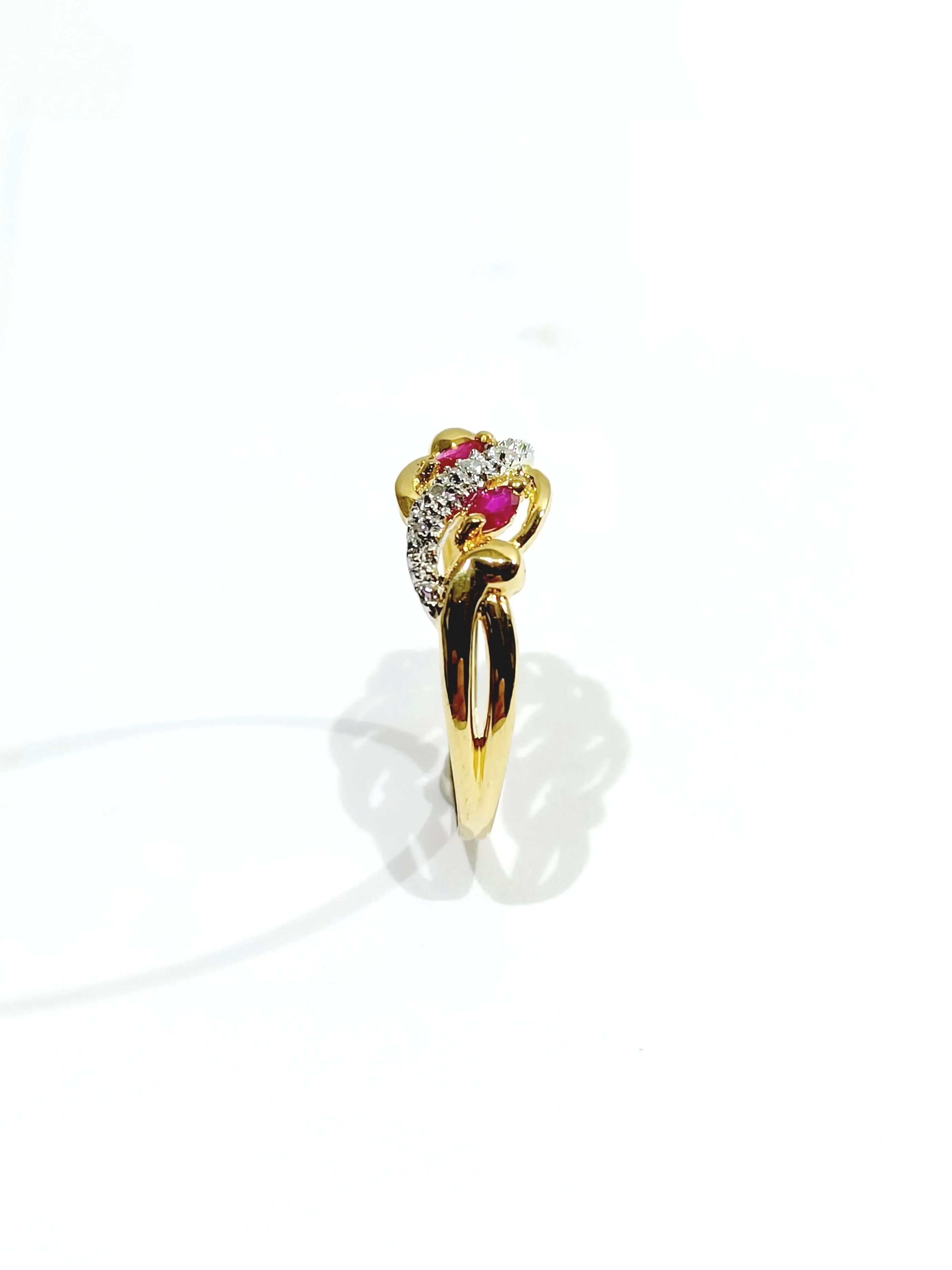 Ruby diamond gold ring - Image 7