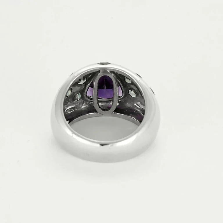 White gold amethyst ring La Préférée  - Image 6