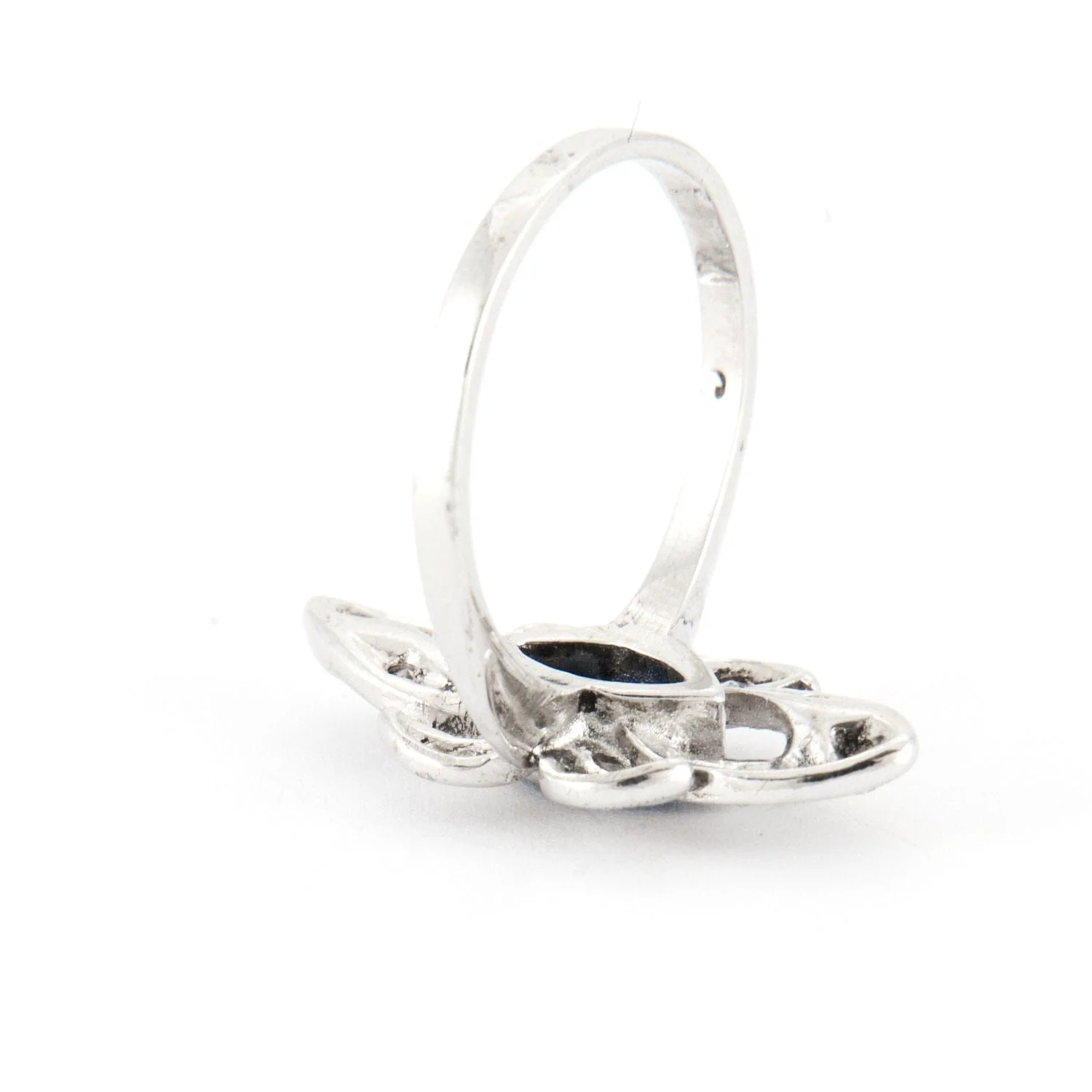 Marquise ring in silver & stones - Image 7