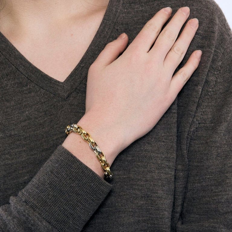 Two-tone gold bracelet - Image 2