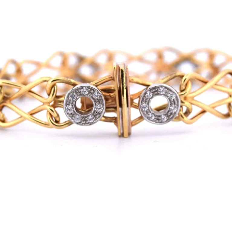 BRACCIALE IN GOLD GIALLO E BIANCO 18 KT - Image 8