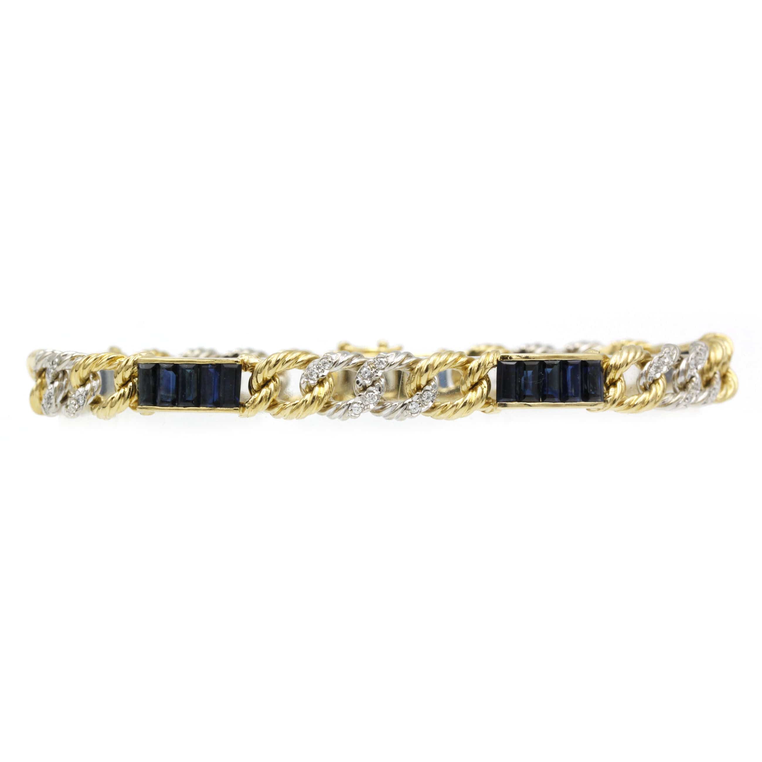 Sapphire & diamond bracelet