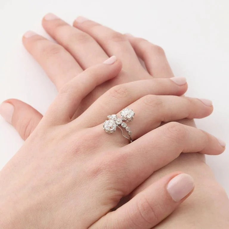 Ring Toi & Moi diamonds - Image 4