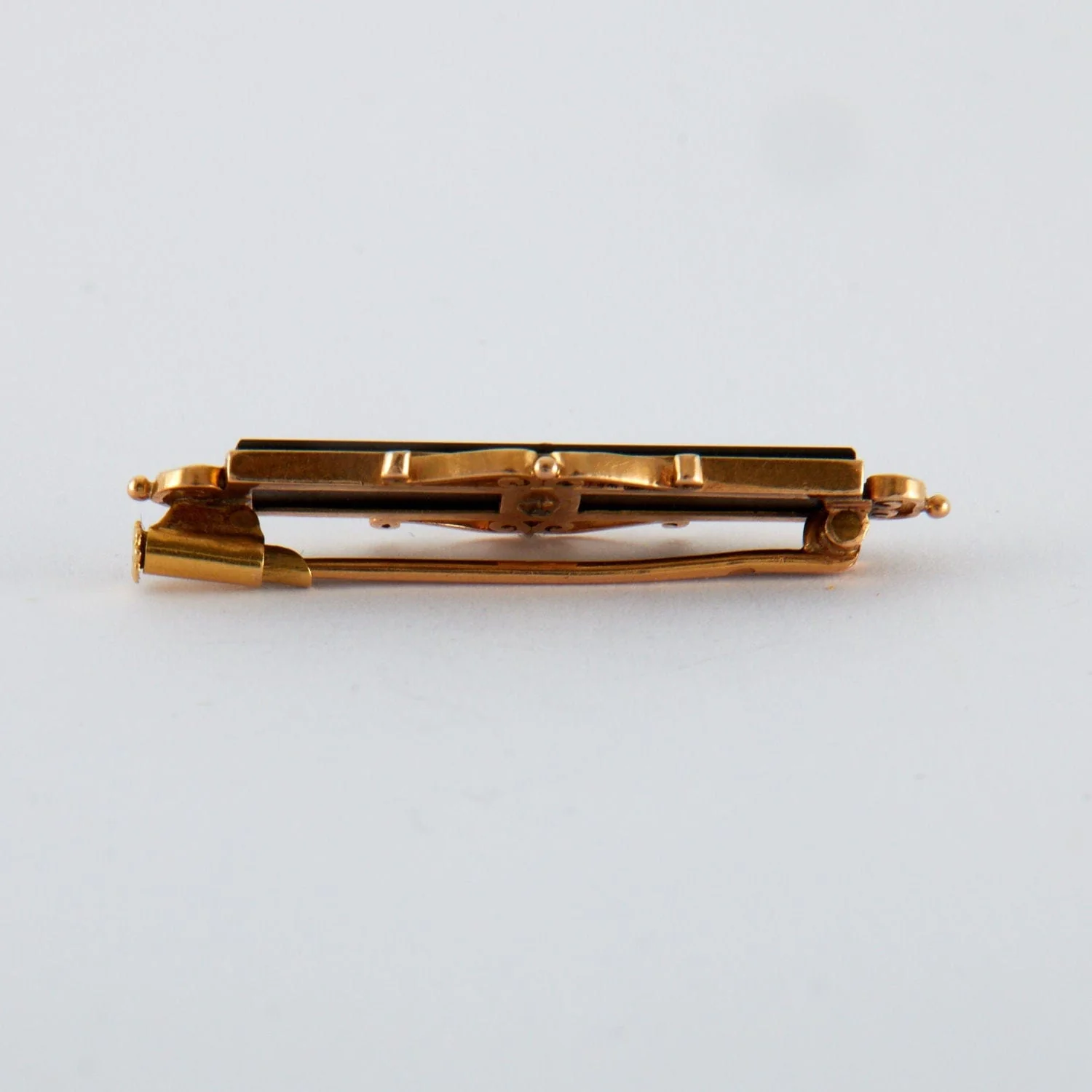 Onyx barrette brooch - Image 5