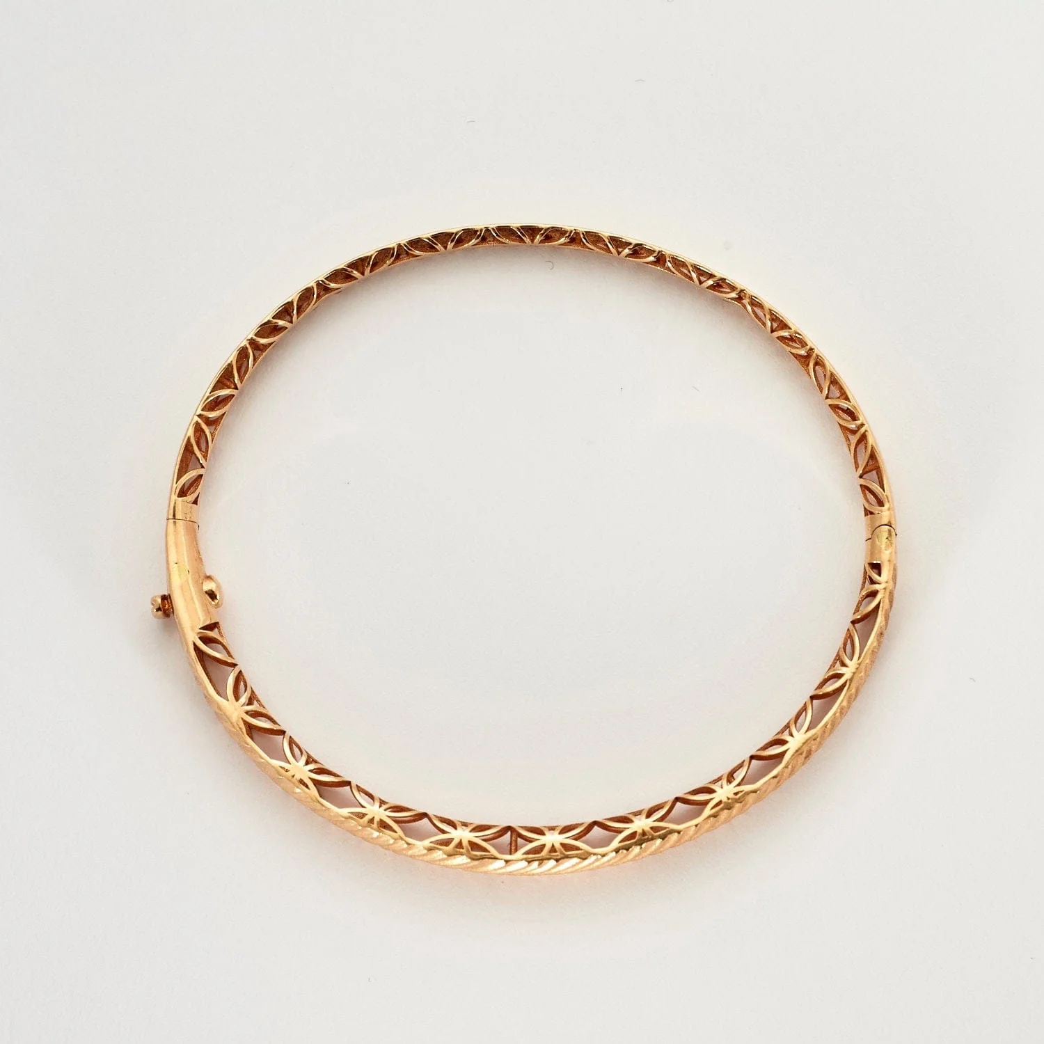 Chiseled rose gold bracelet - Image 5