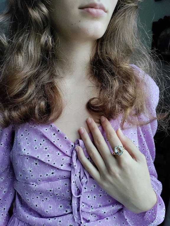 Aquamarine ring - Image 10