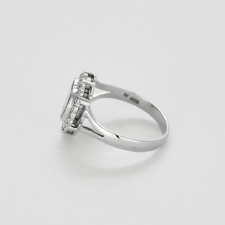 Beating Heart Ring in white gold, diamonds - Image 4
