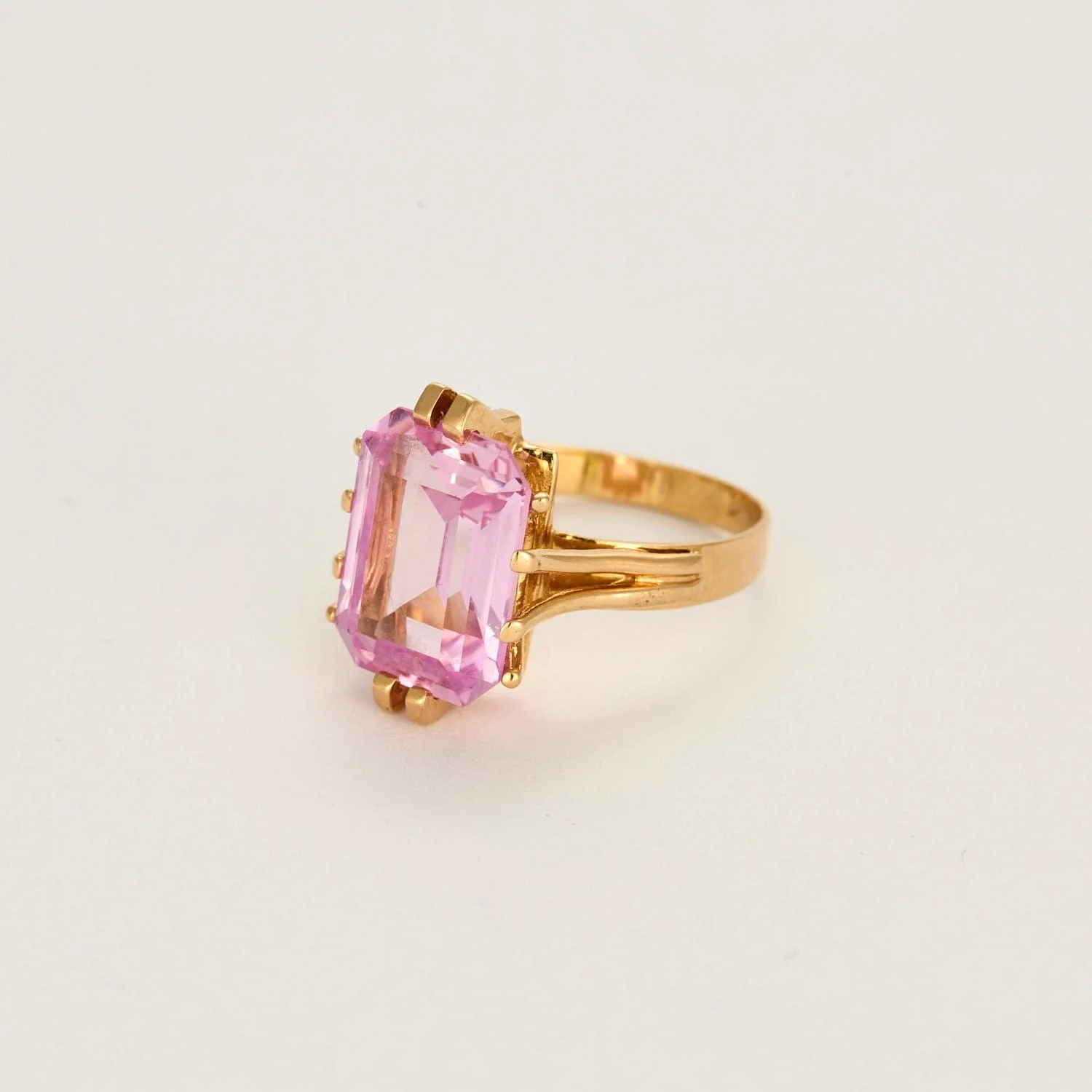 Scarab ring in yellow gold and sapphire - Image 3