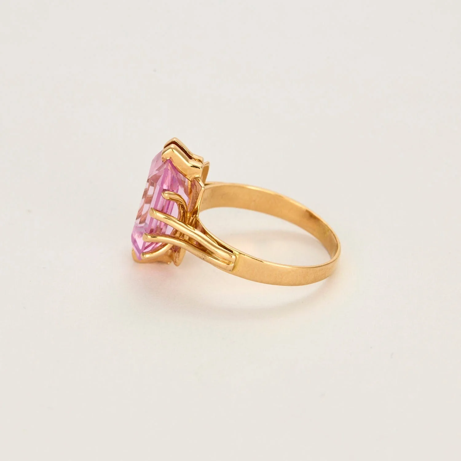 Scarab ring in yellow gold and sapphire - Image 6