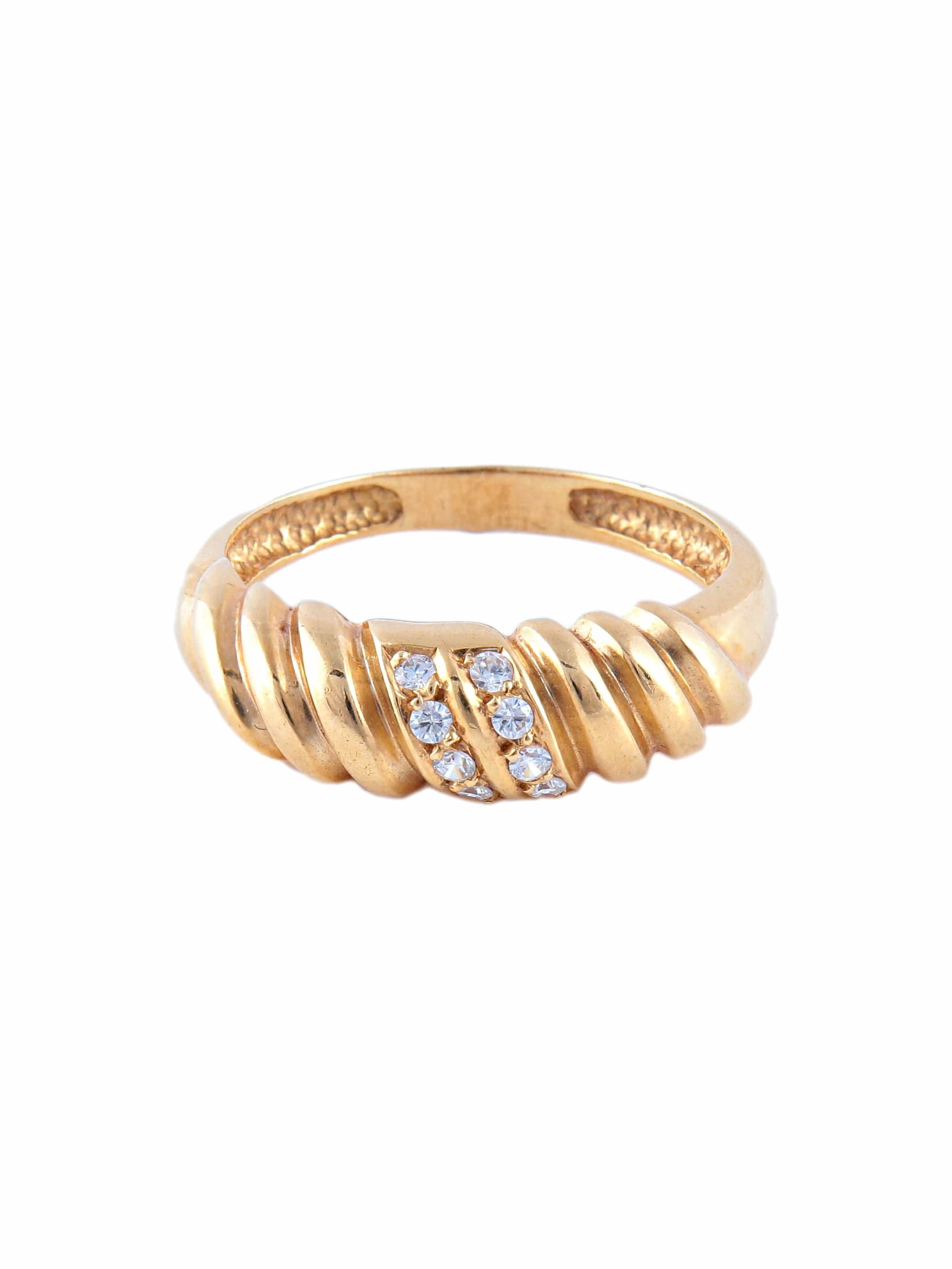 Godron Yellow Gold Ring