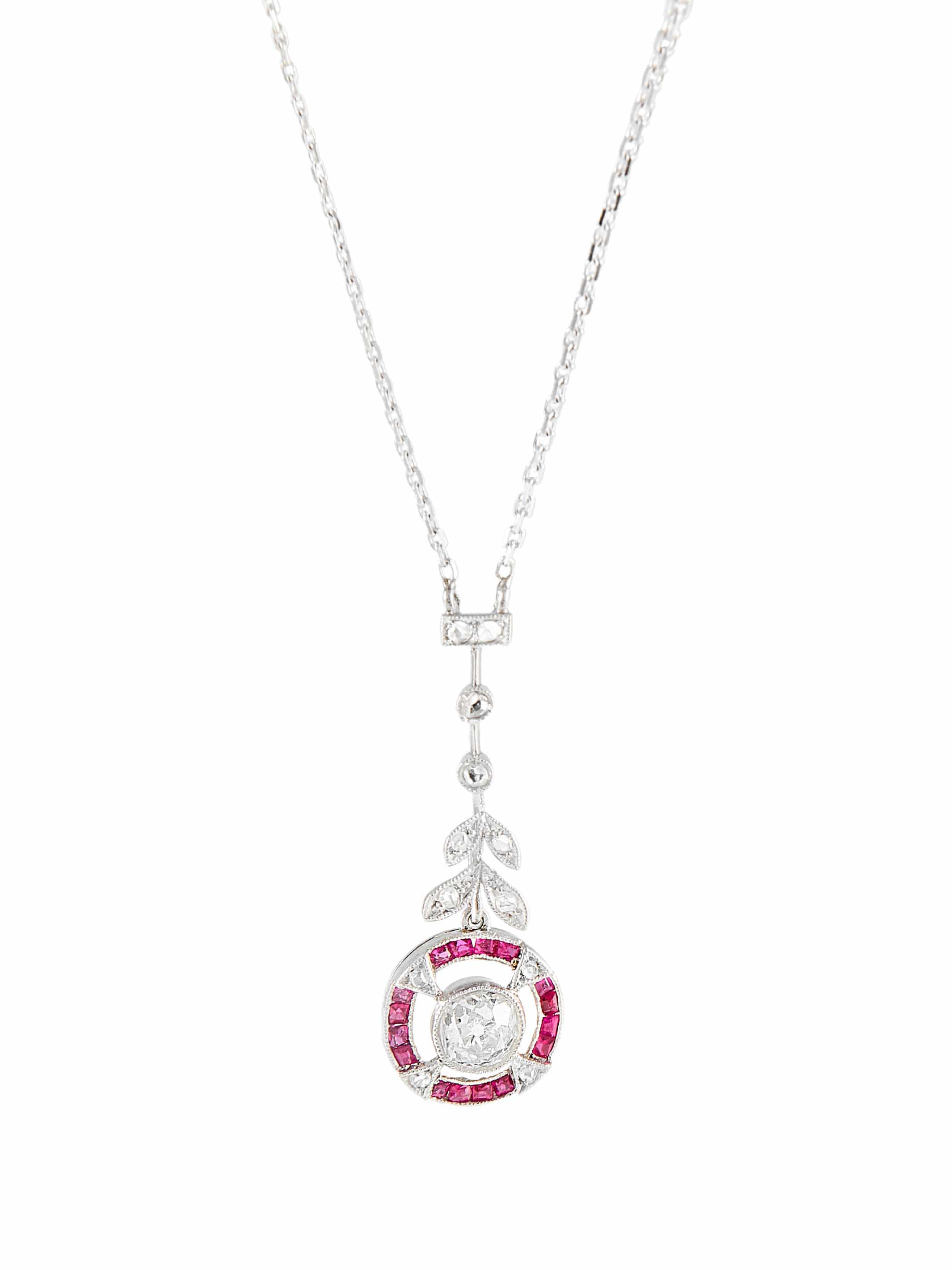 Necklace Art Deco diamond